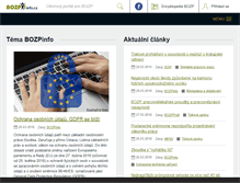 Tablet Screenshot of bozpinfo.cz